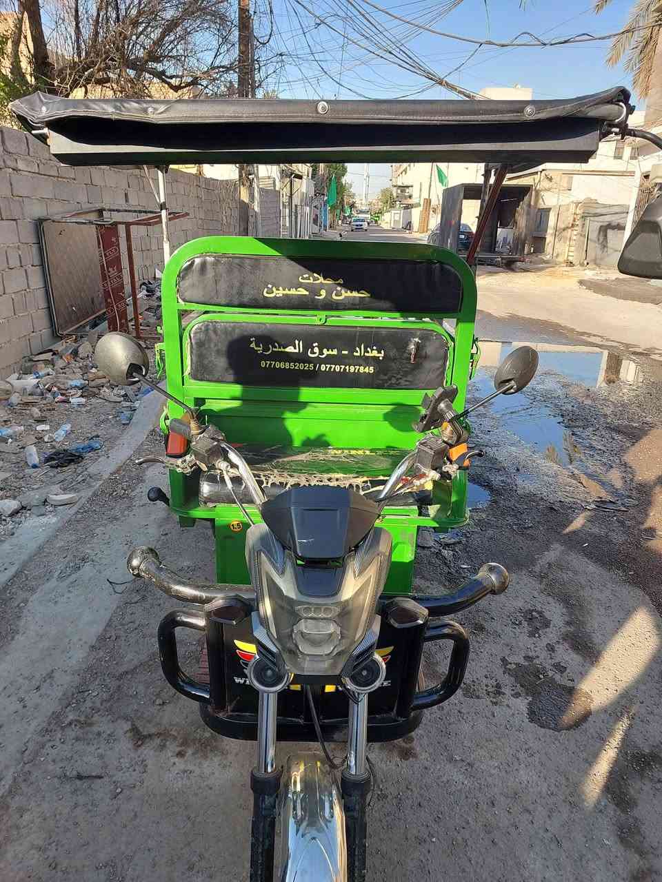 سلام عليكم ستوته البيع الحجم الوصط مابيه اي نقص جاهزه من كل نواحي بطاريات كبار عدد6 بريكات بليد دهن خلفي ومامي سعر مليون و 200 قفل سكن بغداد متواجد خاص او هاذه رقمي تحياتي ***********
