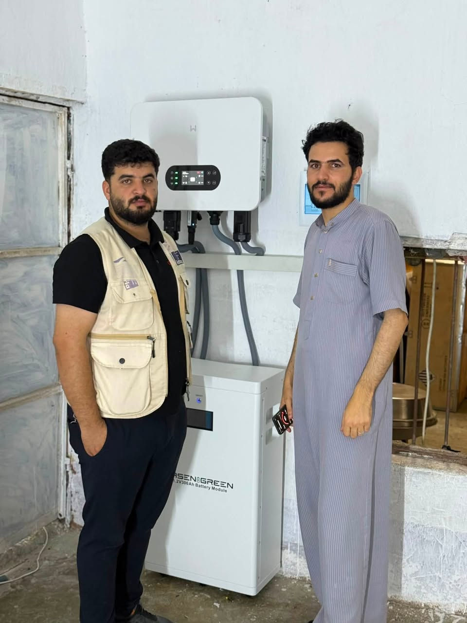✨️ على بركة الله✨️

من اعمالنا 

✳️تم تنصيب منظومة منزلية ✨

◀️للأخ / جمال جبار ابراهيم 

◀️ ناحية العباسي  /قرية النملة  

◀️ 16امبير ليلي فقط  بدون ألواح 

◀️بطاريه 15.5كيلو بيسن كرين ضمان عشر سنوات

◀️جهاز انفير تر GOODwe 6 كيلو ضمان 5 سنوات استبدال  

العنوان .كركوك  الحويجه..السوق الكبير..محلات الحاج كامل الصگر والياسين الحمدون 

◀️لسنا الوحيدين لكن نسعى ان نكون الافضل...

📱📱 للحجز والاستفسار يرجى الاتصال بنا 

*********** علي الياسين الحمدون 

*********** احمد النوري

*********** عمار إسماعيل
