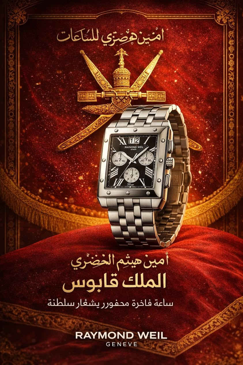 بسم الله الرحمن الرحيم 
رايموند ويل سويسرا اصلي
هدايا خاصه من سلطنه عمان الملك سلطان قابوس
كرونوكراف
رجالي قطع كبير 
السير ستالنس ستيل 
سير كامل 
الساعه كل زيرو كل زيرو نضافته كل زيرو
كوارتز بطاريه 
للمهتم يتفضل خاص وبيكم خير وتدللون
#الاستفسار***********
يوجد توصيل وين ماتريد 😁
تابع الصفحه وستمتع بل قطع النادره والثمينه 
(ملاحظه)يوميآ يكون عدنه مزاد بث مباشر على منصة التيك توك 

www.tiktok.com/@ameen_5694

وكل الهلا بيكم
