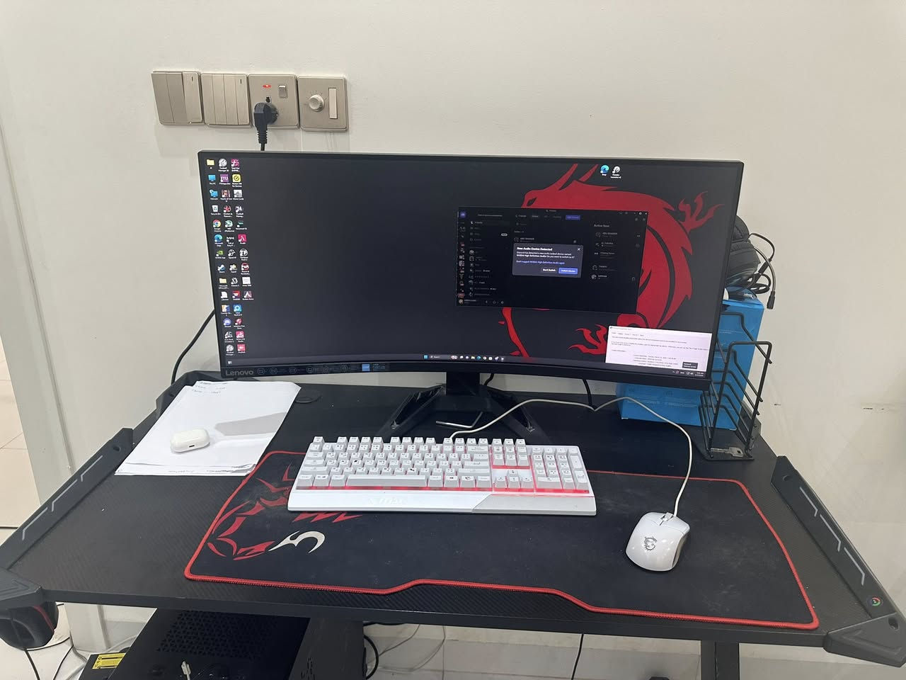 للبيع
تجميعة كاملة من الشاشة للكيس لليوبي اس للماوس للكيبورد كله تجميعة اصلية 

مواصفات الشاشة

النوع Lenovo

الحجم 34

WQHD:3440*1440

Ultra Wide 

cruved:1500R

170Hz

Refresh Rate with Overclock 

0.5ms

Response Time with MPRT

اليوباس 

النوع FARBER

الحجم 2000VA/1800W

مواصفات ال PC

اكارت شاشة :NVIDIA GeForce RTX 3090Ti

اما بعض المواصفات موجود في باقي الصور 

السعر :٨٠٠٠.٠٠٠ مليون 

رقم التواصل على الواتس ***********
