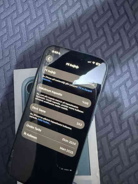 سلام عليكم ايفون 16 نضيف 128 GB 
بطاريه 98
سعره 875
***********
