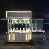 عربانة جديدة للبيع  تصميمنا الخاص قياس مترين مع ميز متحرك قياس مترمع م...