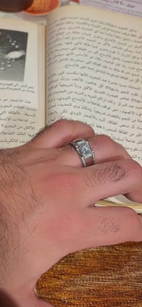 محبس رجال • محبس فضة • فضة 925 • خاتم رجالي • خاتم فضة • حجر المونسايت...