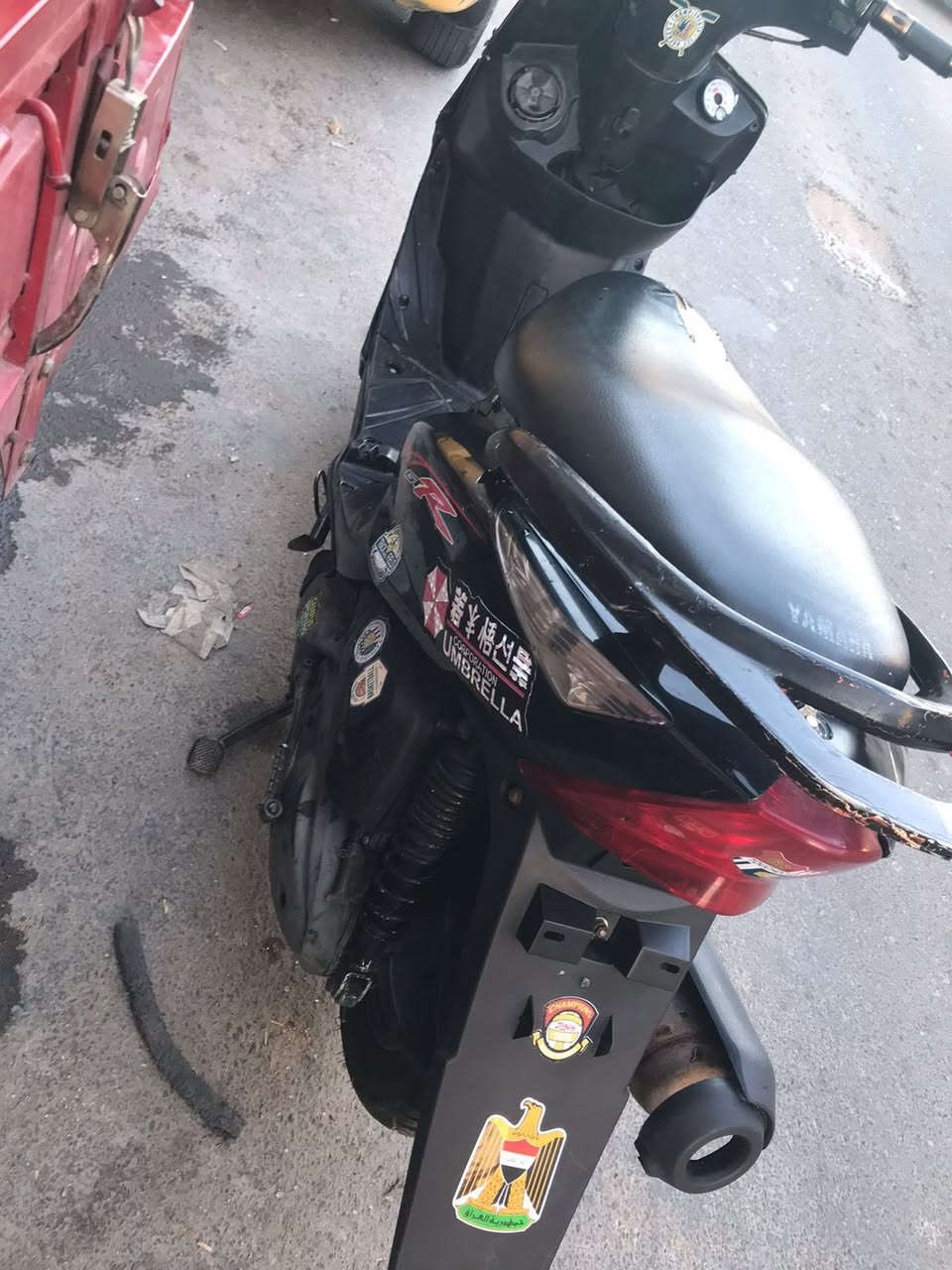 سلام عليكم
دراجه ثعلب نضيفه لا مفتوحة ولا مجفته
نقص دراجه گج مال سرعه ميشتغل والكلوبات مال اشاير يشكلن 
بيع ومراوس مكاني بغداد السعر ٣٧٥ 
الرقم خاص ***********
