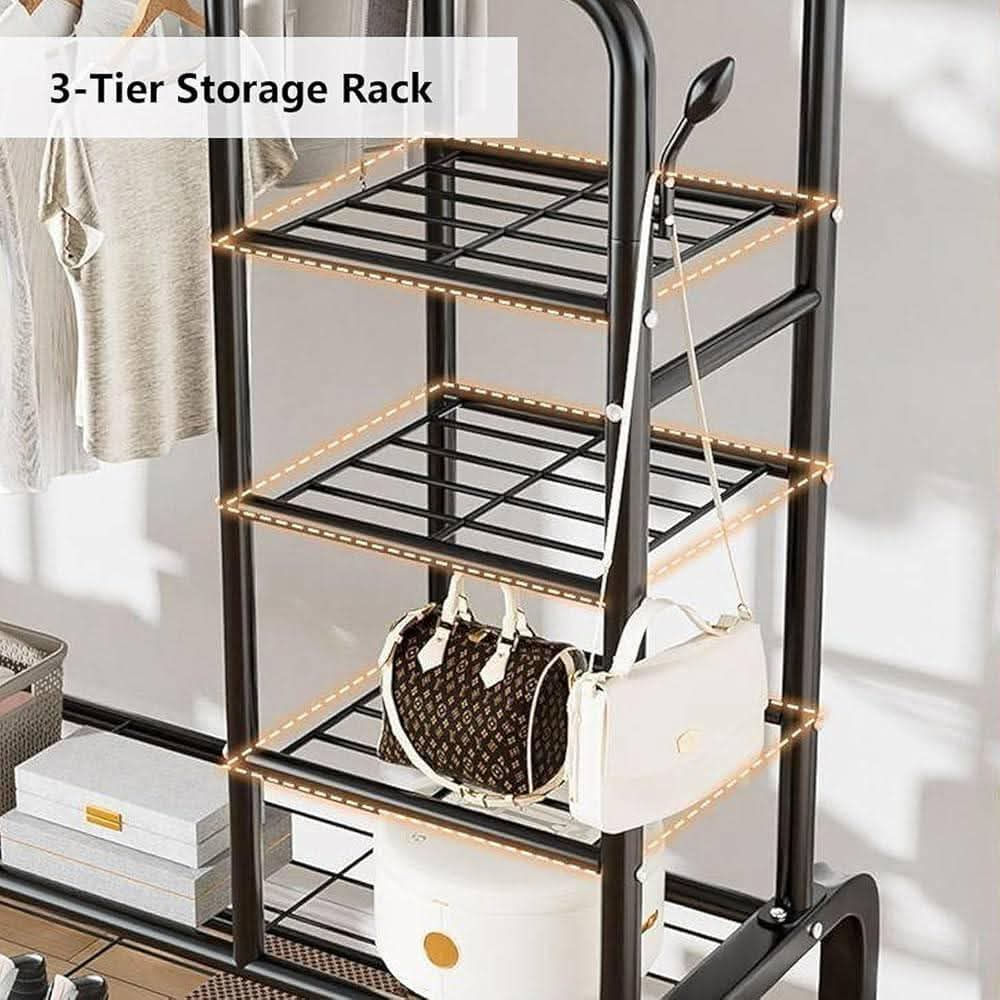 الف رحمه على روح امه وابو الي يعلقلي هذا باب رزقي الوحيد 
يأتي مع أربع رفوف قوية وعملية
تصميم مميز وعملي مصنوع من الحديد عالي الجودة
الأرجل مزودة بقاعدة مقاومة للتآكل وغير قابلة للانزلاق لحماية الأرضية
يمتلك طابقين في الأسفل لحمل الحقائب والأحذية وغيرها
خرزات مضادة للانزلاق على طرفي الأعمدة لمنع الانزلاق والسقوط
أعمدة متينة لتعليق الملابس ولا يمكن ثنيها
الأعمدة مصنوعة من الحديد القوي لضمان المتانة وطول العمر
للحجز والاستفسار مراسلة الصفحه 🌷 بغداد, العراق


**إذا كنت صاحب هذا الإعلان وتريد حذفه لأي سبب، رجاءا أرسل رسالة إلى الدعم الفني**