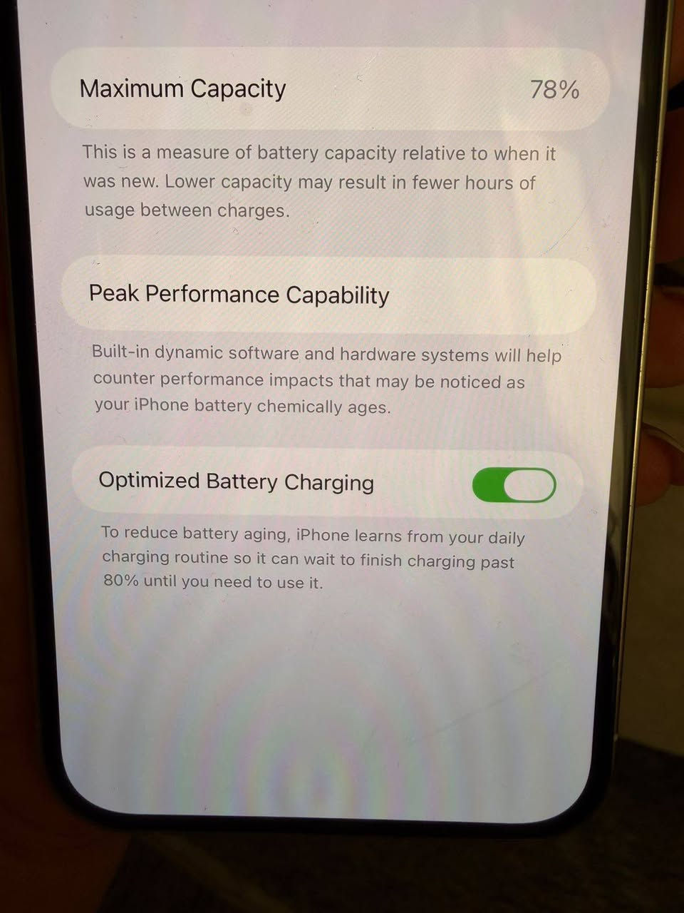 iPhone 13 pro max ابيض
ذاكره 512
بطاريه 78%
نظيف جداً وغير مفتوح و غير مصلح ومابي اي مشكله
الملحقات كفرات و كيبل شحن 
السعر 750 و بي مجال


**إذا كنت صاحب هذا الإعلان وتريد حذفه لأي سبب، رجاءا أرسل رسالة إلى الدعم الفني**