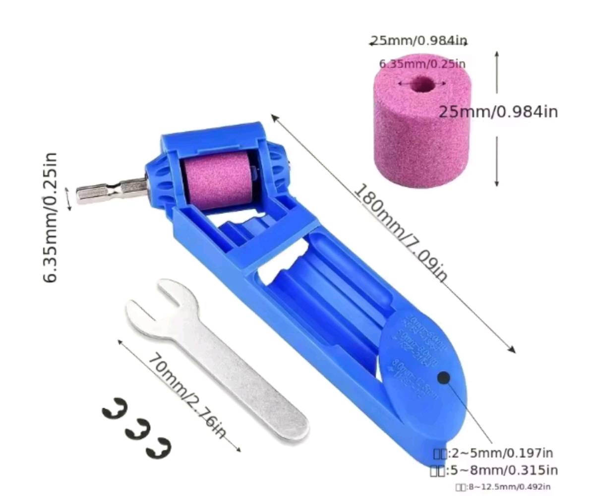 🔧💥 خلّي ريش الحفر ترجع جديدة بثواني!

مبراة ريش الحفر المحمولة هي أداةك الذكية لشحذ الريش المعدنية بكل سهولة ودقة 👌

كل اللي تحتاجه فقط تركبها على المثقاب، وشغّلها — ترجع الريشة حادّة كأنها جديدة 🔩✨

مصنوعة من حجر سنّ قوي يتحمل الحرارة والاستخدام المتكرر، مع تصميم موجه يضمن توازن مثالي أثناء الشحذ.

خفيفة، عملية، وتشتغل مع أغلب أحجام الريش من 2 إلى 12.5 مم.

القطعة الصغيرة اللي توفر عليك وقت، مجهود، وفلوس شراء ريش جديدة كل فترة! 🔁

🧰 متوفرة بلونين (أزرق  برتقالي) – يرسلان حسب المتوفر.