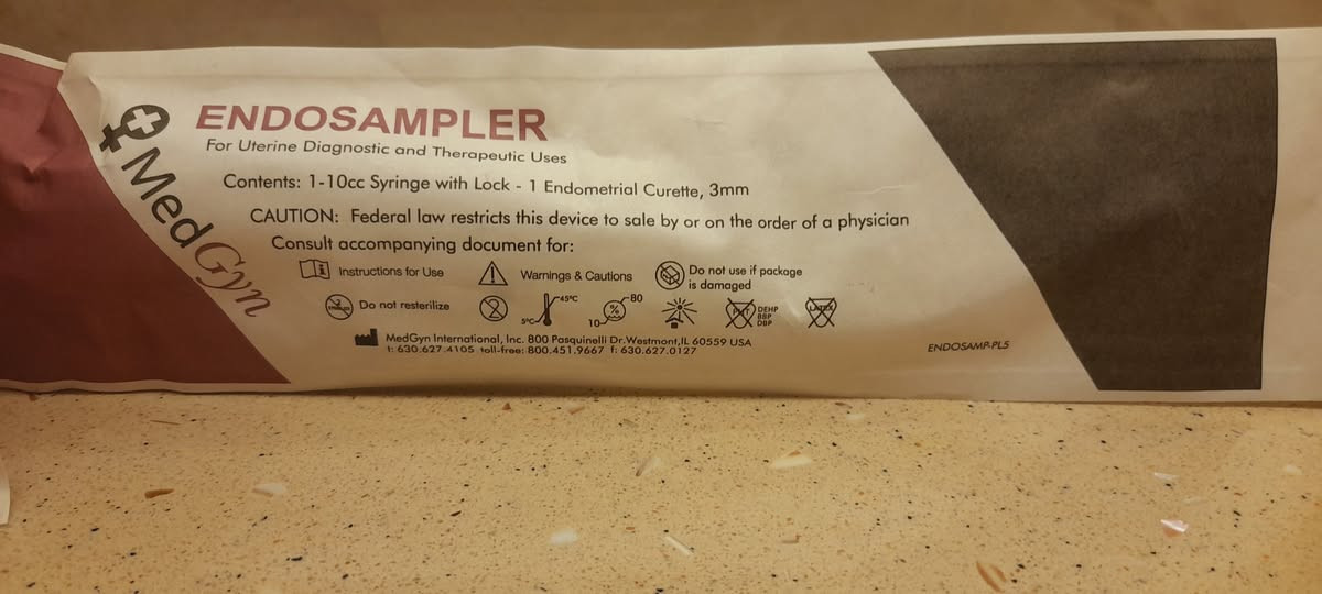 وصلنا اندوسبلر MedGyn Endosampler (الأمريكي الأصلي) لأخذ العينات بكل دقة وأمان من بطانه الرحم :✅ أنبوب مرن ورفيع (3 ملم): يدخل بسلاسة وبدون ألم أو إزعاج للمريضة.✅ سرنجة بقفل ذكي (10cc): تضمن شفط مستمر وممتاز لجمع النسيج من أول مرة.✅ تعقيم 100%: استخدام لمرة واحدة (Single Use) لضمان أعلى مستويات الأمان.📦 الكميات متوفرة وجاهزة للتجهيز الفوري مع خدمة التوصيل لكل المحافظات.📥 للحجز والاستفسار عن السعر: راسلنا على واتساب ***********
