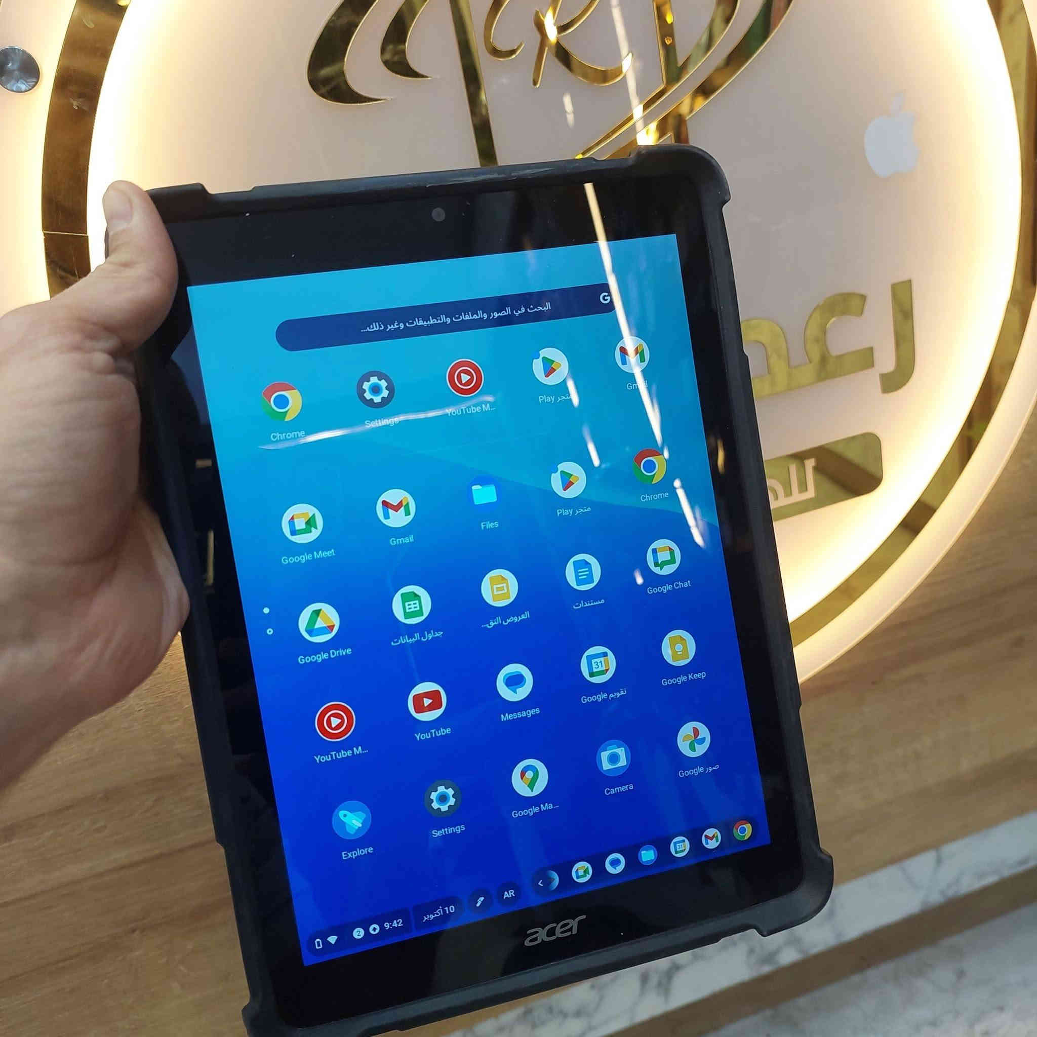 📱 تابلت Acer Chromebook Tab 10
تابلت دراسي مثالي لبداية السنة الدراسية الجديدة 🎓

مفيد جدًا للطلاب بسعر ٨٥ الف
يدعم كل المنصات الدراسية مثل 👇
Google Classroom – Meet – YouTube – Zoom
يدعم برامج الطباعة وورد .اكسل وكل برامج التواصل
🔹 شاشة 9.7 إنج بدقة عالية
🔹 نظام Chrome OS من Google
🔹 ذاكرة 4GB + تخزين 32GB
🔹 بطارية قوية تدوم لعدة ساعات
🔹 Wi-Fi + Type-C
🔹 التاب مزود بقلم يدعم راحت اليد
🔹مع كل تاب كفر حماية مدرع مع استاند  وشاحن اصلي
........
سعر ٨٥ الف دينار
.......
يتوفر توصيل لجميع المحافظات🚕
......
👍يتوفر لدينا العديد من الماركات وبأنسب الاسعار👍
🎁لمزيد من المعلومات راسل صفحة مكتب رعد البيار🎁
......
رمادي شارع التجنيد 🚦🚥🚦 خلف مستشفى الصفوة
قرب تقاطع الصياغ او قرب جامع الحاج كسار
☎️***********☎️
☎️***********☎️
