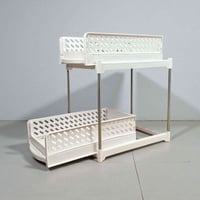 رف طبقتين • فتحات تهوية • تركيب بدون أدوات