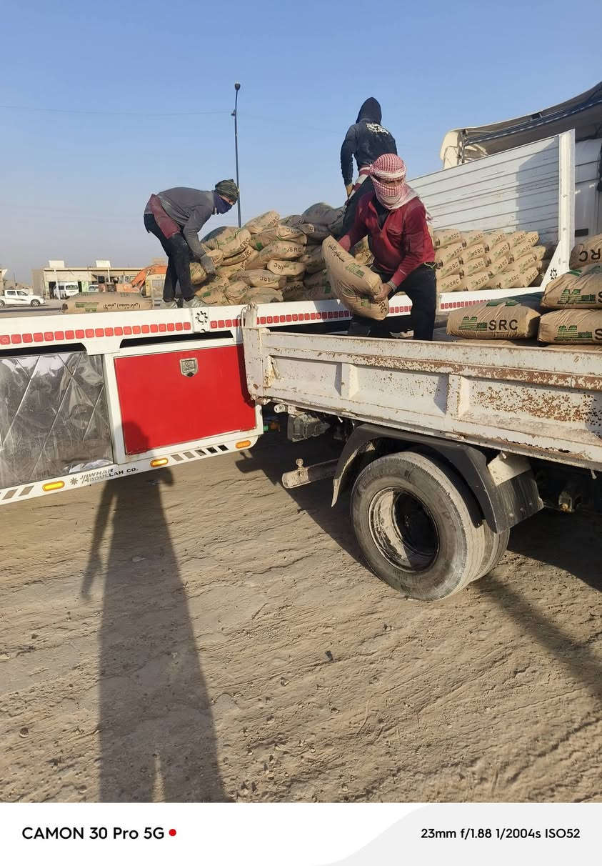 سلام عليكم مواد رخيصه جدآ رمل حصو سبنت جص بلوك كلشي موجود يحب يتصل ***********
