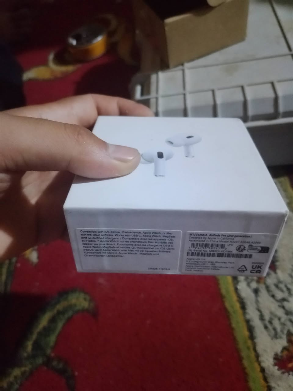 سماعه ايربود جيل الثالث سماعه نضافه 100/100اصليه اصليه ابل سعرهه 80الف العنوان بغداد الشعب
***********
