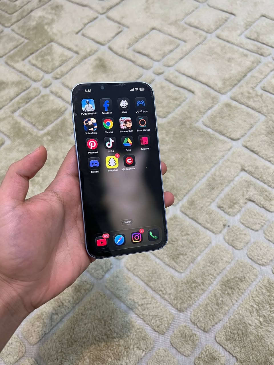 ايفون 14 بلس مثل العادي لكن بحجم البرو ماكس
بطاريه بالجديد صارت 88

ذاكره 128

مكفول من كلشي ما عدا الضهر مبدل باليزر 

سعر 550 

مكاني بغداد 

***********
