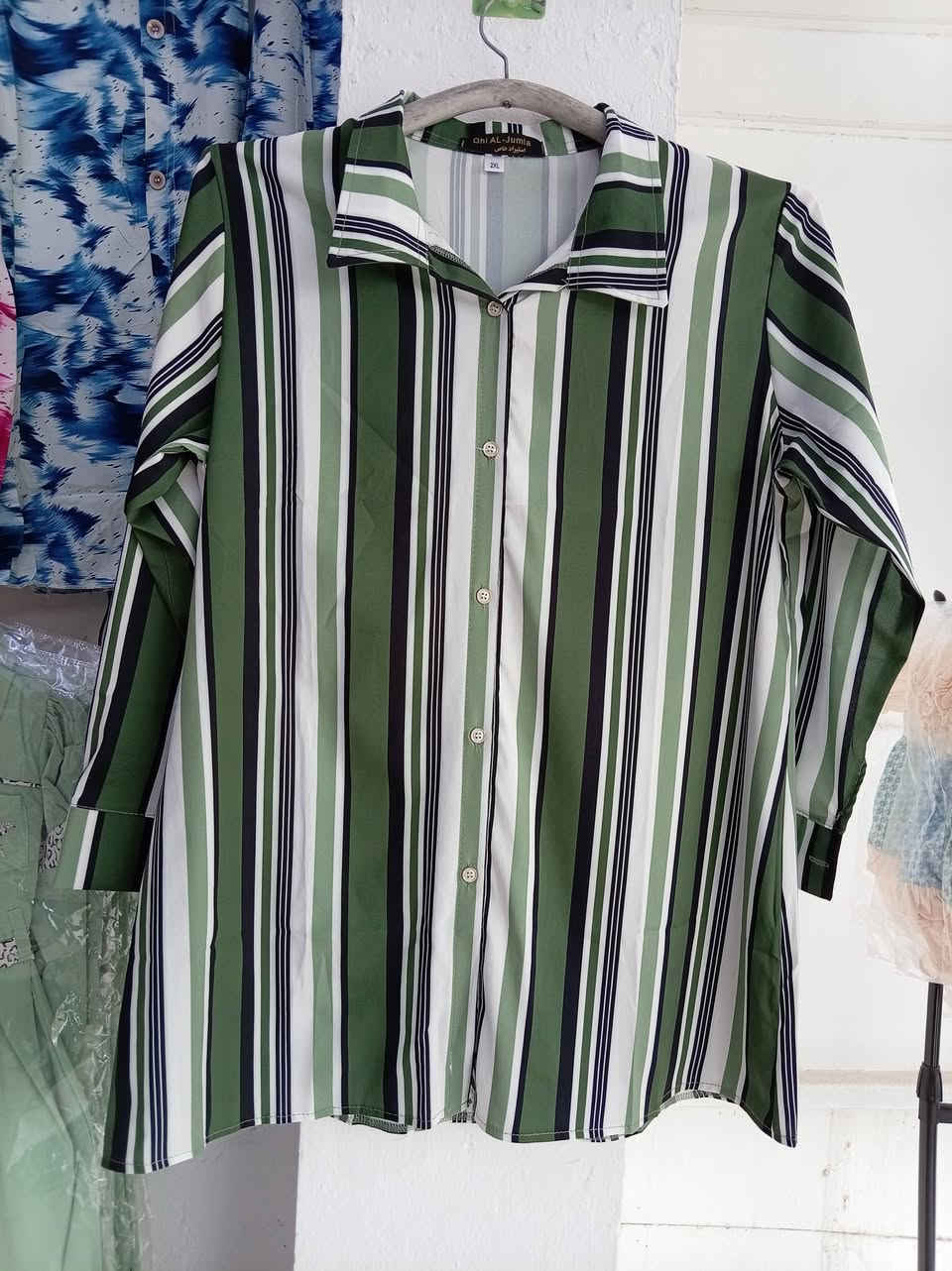 اللهم صل على محمد وعلى آله محمد
قميص نسائي مقلم
٦ اللوان منL - 3XL
سعر القطعه ب٨ الف 
توجد خدمة توصيل داخل الكوت
العنوان كوت الخاجية فرع رئاسة الصحة
 شارع مفروشات الحاج شمران
مقابل باب الصحة الخلفية


**إذا كنت صاحب هذا الإعلان وتريد حذفه لأي سبب، رجاءا أرسل رسالة إلى الدعم الفني**