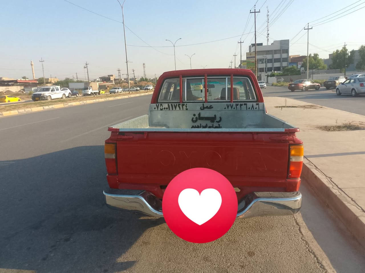 بيكم تيوتا مصبوغا عام موديل ٨٥للبيع  رقم انكليزي مكاني موصل جانب اليسر رقم ***********
