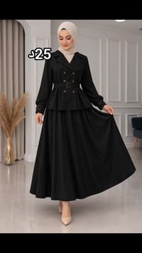 طقم تنورة • دبل كلّوش • كتان