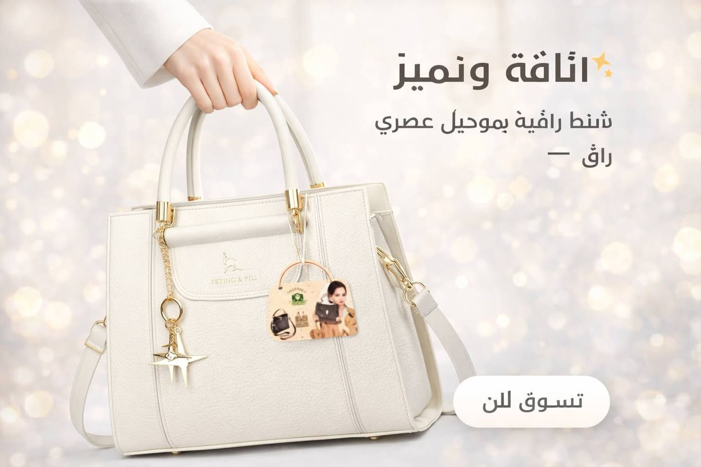 ✨ جديدنا وصل ✨
حقيبة نسائية أنيقة بتصميم عصري يكمّل إطلالتك بكل أناقة 🌸👜
📍 أحذية وحقائب بيروت
العنوان: شارع مزرعة – مجمع رؤتانا – الطابق الأول – محل رقم 24
🚚 يتوفر توصيل داخل خانقين وجميع محافظات العراق
دللي نفسك بحقيبة تليق بذوقك 💕
بانتظاركم 🌷


**إذا كنت صاحب هذا الإعلان وتريد حذفه لأي سبب، رجاءا أرسل رسالة إلى الدعم الفني**