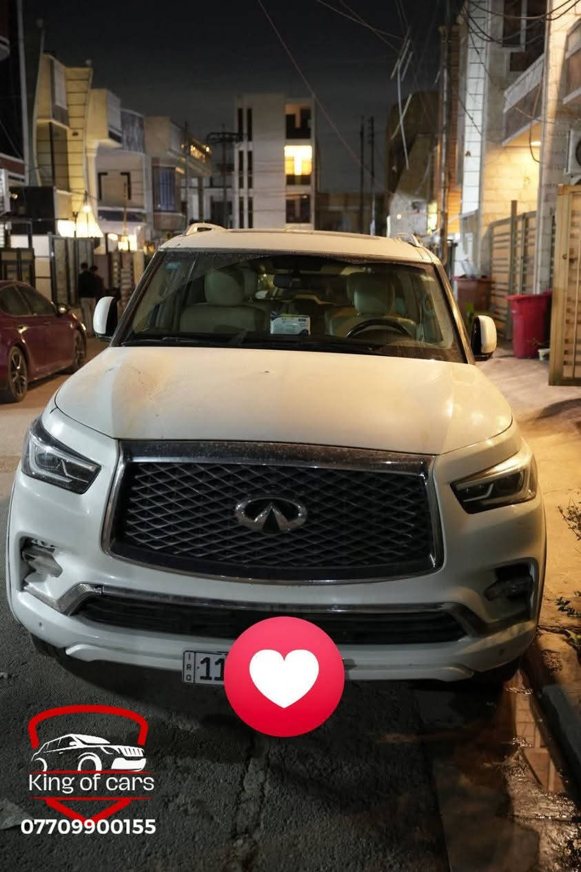 #للبيع 📢

  أرخص انفنتي QX80 بالسوك 💸

   موديل 2018 🚘 رقم بغداد 

  #ملاحظة السعر ( رد تلقائي ) 

   المواصفات ✍️

✅ المحرك: V8 سعة 5.6 لتر، يولد 400 حصان - عزم وقوة جبارة على الطريق.

✅ الدفع: او ويل مو فور ويل المرغوب.

✅ التصميم: الشكل الحديث بإضاءة LED أمامية وخلفية مميزة.

✅ المقصورة: مقاعد جلد فاخرة (دايموند) مع تدفئة وتبريد، وتطعيمات خشبية راقية.

✅ نظام  صوتي Bose احترافي.

✅ الأمان: كاميرات 360 درجة (الرؤية المحيطية)، حساسات أمامية وخلفية.

✅ دبل جام عازل للخارج تماما.

✅تحكم ستيرن.

✅ 3 وضعيات قيادة.

✅ 7 راكب مع جاني فاخر ومريح VIP كشن منفصلة.

✅دخول ذكي مع انارت ترحيب.

✅ الراحة: فتحة سقف، دبة كهرباء، وتشغيل عن بعد مع ( مواصفات كثيرة ) منها تعتيم ذاتي.

📍مكان السيارة بغداد 

 رقم صاحب السيارة 

📞  ***********

