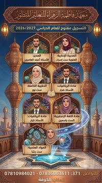 دورات تقوية • الدور الثاني • سادس ابتدائي • ثالث متوسط • معهد تعليمي •...