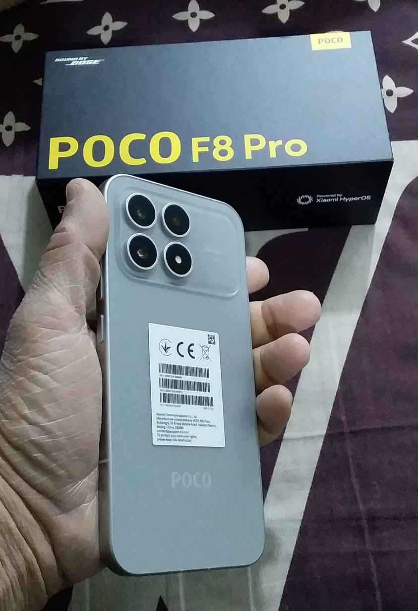بوكو أف٨برو
Poco f8 pro
كامل ملحقات
نظافة100%
الذاكرة/512
الرام/12
يدعم الشحن السريع 100واط
للبيع /725
أوللمراوس بأحدث
مكاني/ بغداد


**إذا كنت صاحب هذا الإعلان وتريد حذفه لأي سبب، رجاءا أرسل رسالة إلى الدعم الفني**