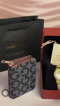 بوكس هدايا • ساعة رجالية • محفظة جلد