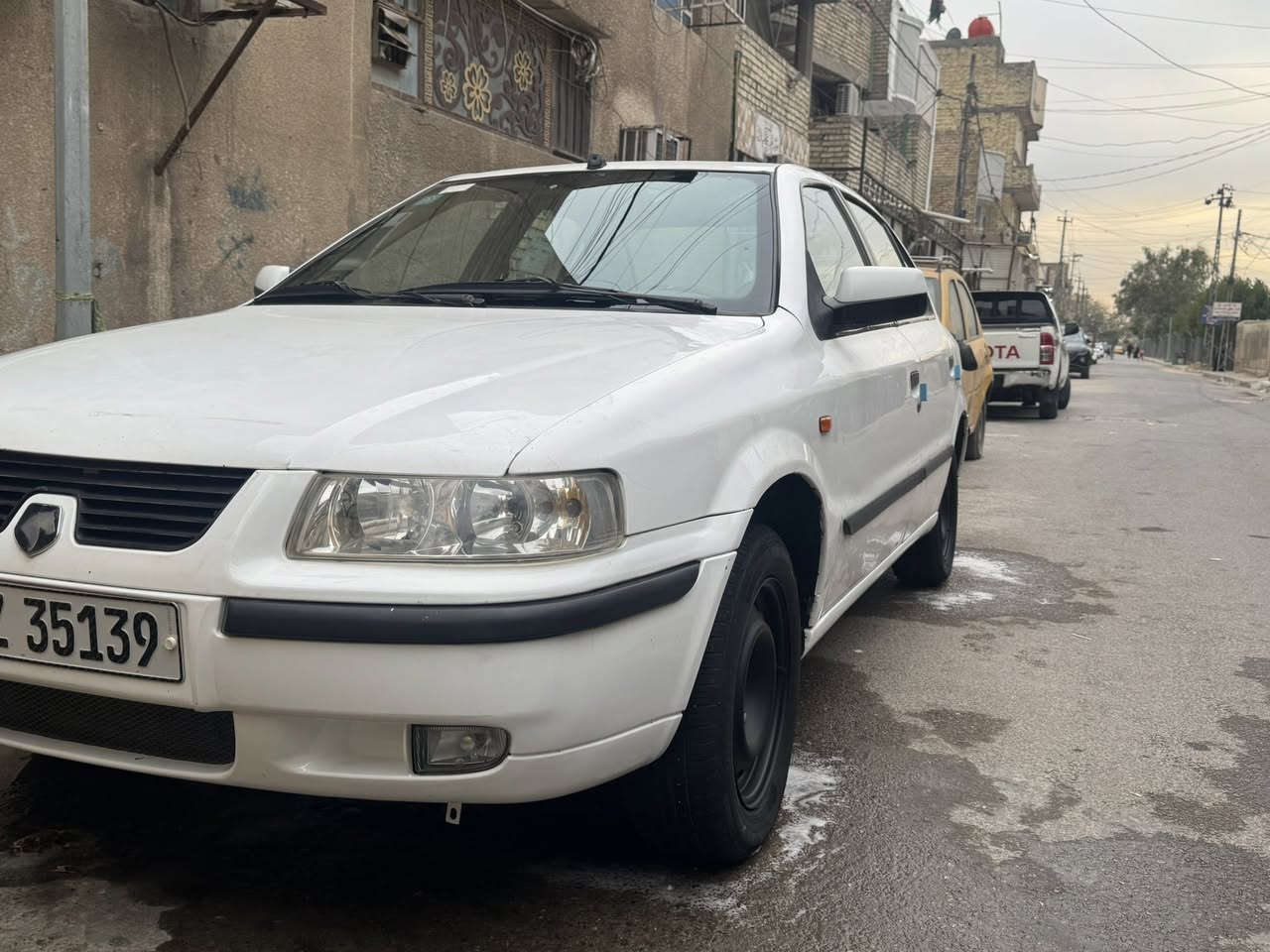 السلام عليكم سمند ٢٠١١  رقم بغداد مكينة وكير مكفولات السيارة خير من الله تبريد ثلج مكان السيارة بغداد السعر ٤٣ وبيها مجال 
***********
