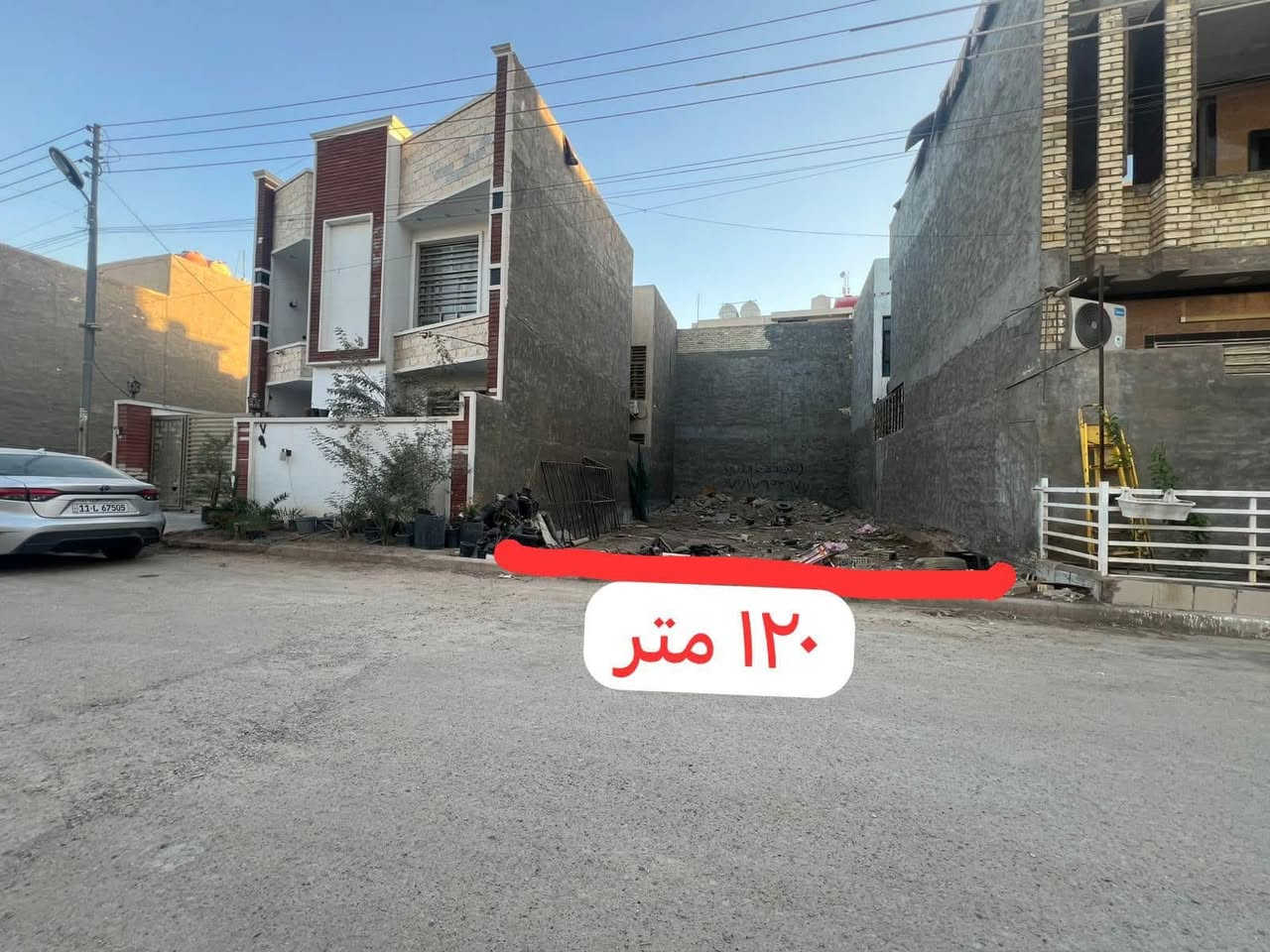 السلام عليكم…
قطعة ارض زراعي  للبيع 
مساحة ١٢٠ متر 
واجهه ٧ ونص 
نزال ١٦ متر

الدورة حي دجلة المربع الثالث قرب شارع تشرين
رقم القطعة 357a 
موقع القطعة مبين بالخريطة .

***********
