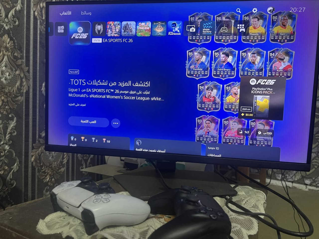 شاشة احترافية بمواصفات خرافية! 🔥🔥
🎮 Samsung Odyssey G7 – 27 إنج

واحدة من أقوى شاشات القيمنك بالسوق 🔥

💎 المواصفات الكاملة:

📺 دقة 4K UHD (3840×2160) – وضوح رهيب وتفاصيل دقيقة جداً

⚡ سرعة استجابة 1ms (GtG) – بدون تأخير، مثالية للألعاب السريعة

🔄 معدل تحديث 144Hz – سلاسة عالية بدون تقطيع

🎯 تدعم Gaming & Content Creation (ألعاب + تصميم + مونتاج)

🌈 ألوان قوية ودقة عالية (ممتازة للجرافيك)

🖥️ حجم 27 إنج – مناسب لأي مكتب أو سيت أب قيمنك

✨ الحالة: نظيفة جداً / استخدام خفيف / بدون مشاكل

📦 كامل ملحقاتها

💰 السعر: 550،000 الف 

📍 الموقع: [بغداد / الامين الثانية]

📞 التواصل: ***********

