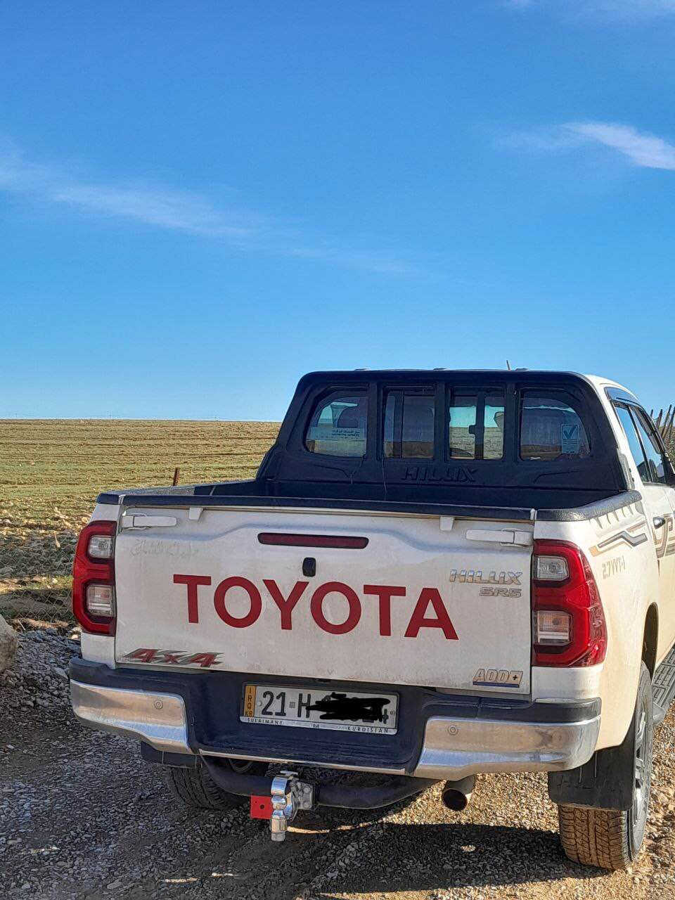 تۆیۆتا هایلۆکس 2021 گێر ئۆتۆماتیک دەبڵ اکسل 
 سفری شەریگەی ساز
تەنها 70هەزار کم رۆشتووە  
ســــــــعــــــــر 315مەعمەلەیکی کەم
فول فول جوانکاریە باڵی سەرسنوق +
 هۆک دواوە + بۆڕی پیشەوە 
+ ناو کەحی + بەرگە کوشن 
نوکە دەرزی پیوەنیە دەحامی بۆ دەحامی بەشەرت
 + بەسمە+ نیزام ئیکۆ و پاوەر +
 +  قوفڵ ئەکسل + کوشن سارد و گەرم 
 +  لەو مواسەفاتەنە تیایە ماڵی دۆستە 
ڕەقەم سلێمانی

ژمارەی مۆبایل***********
*********** شمشمل, السليمانية
