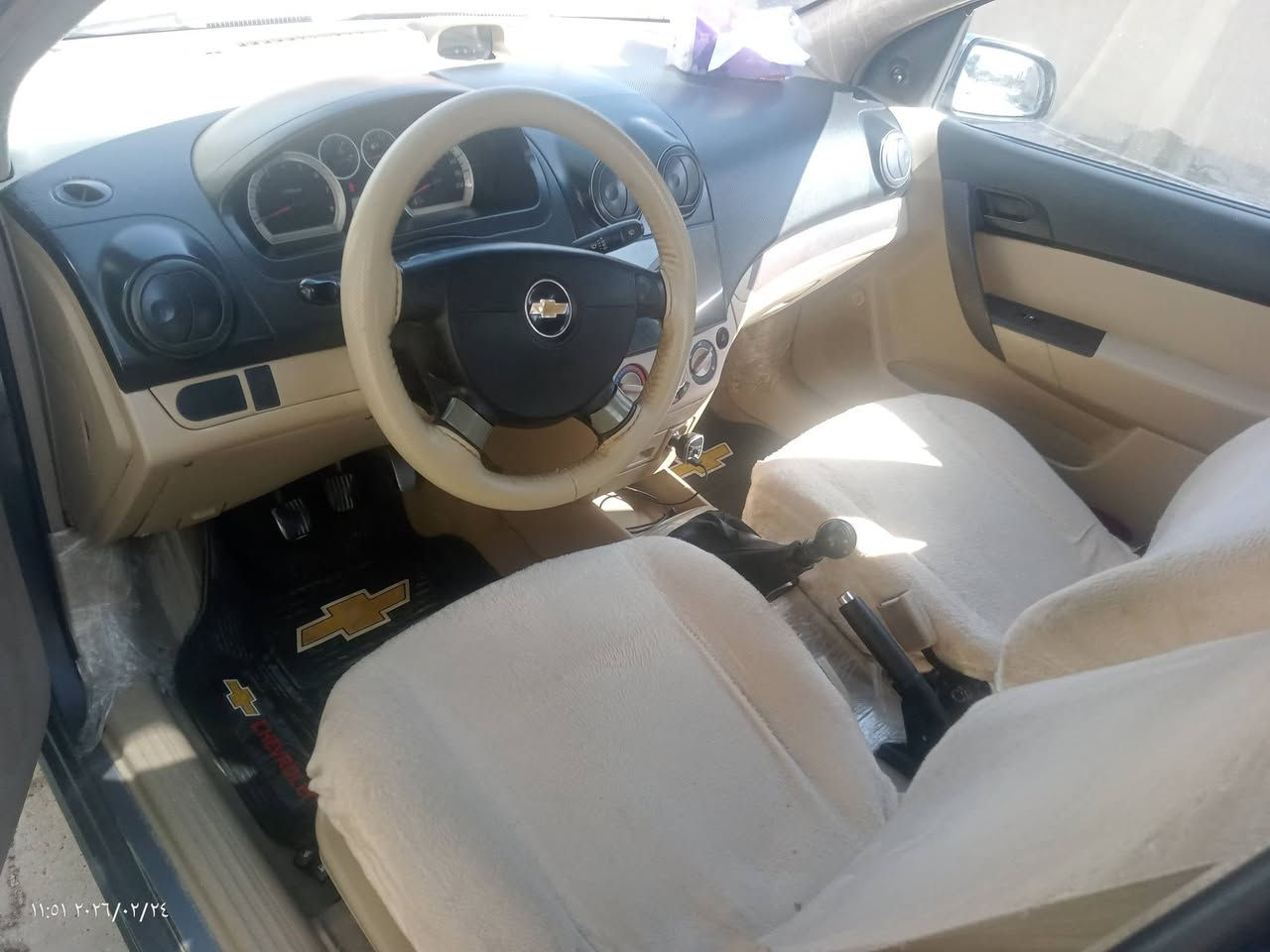 سيارة أفيو موديل 2007 للبيع
رقم سليمانية سنوية جديدة هزة جديد
گير محرك بالشرط 
السعر 58 $
رقم الهاتف ***********
