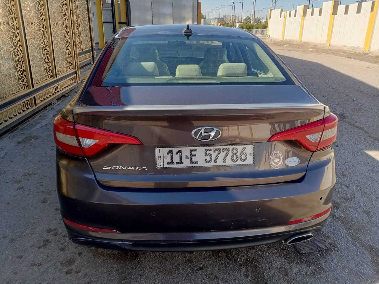 سوناتا موديل 15 رقم بغداد وارد امريكا تحويل مباشر باسمي بالفلوجة سعرها 105 ضررها  بنيد وباب السائق من أمريكيا ابيع واراوس ***********
