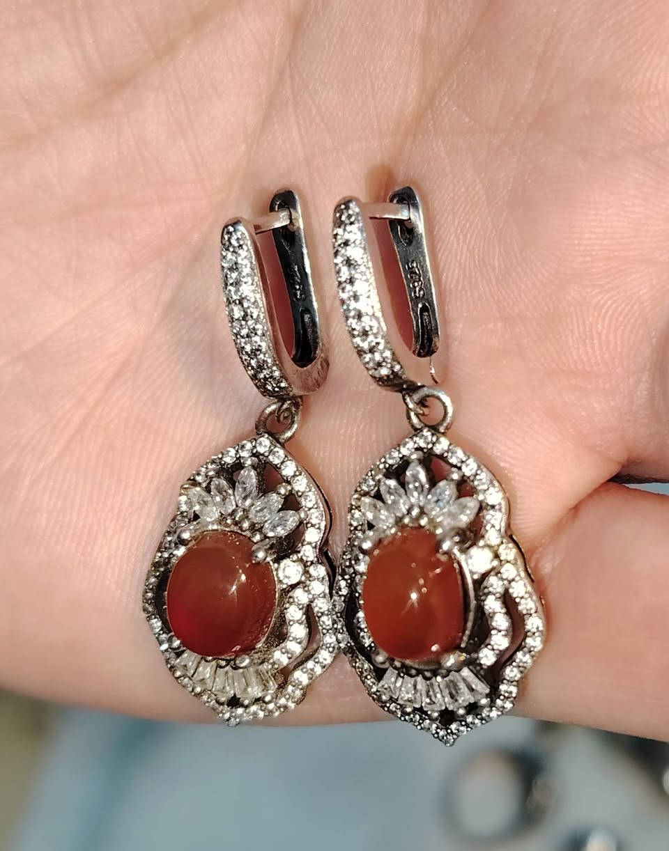 تراجي عقيق اصلي صياغه جميلة جدا مختوم 925 سعر خاص واتساب ***********
