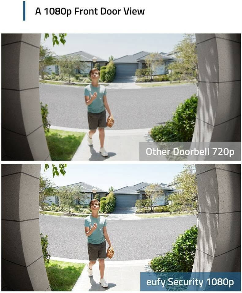 Eufy Video Doorbell eufy Security، جرس باب فيديو (يعمل بالبطارية) مع رنين، 1080 بكسل، عمر البطارية 120 يومًا، سهل التركيب، تخزين محلي مشفر، حماية بتصنيف IP65 | E8220311


**إذا كنت صاحب هذا الإعلان وتريد حذفه لأي سبب، رجاءا أرسل رسالة إلى الدعم الفني**