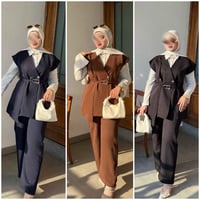 طقم يلك نسائي مبطن – أناقة شتوية راقية 🤍🖤 اختاري الإطلالة العصرية مع ه...