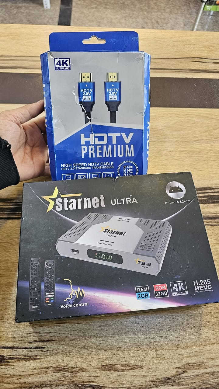 ستلايت ستار نت الترا 4K للبيع 
السعر 150000
  يوجد توصيل الكل المحافظات 
 الجهاز 4k بنظام أندرويد 9
قابل تفعيل الباقه البنفسجية 
ومفعل البنفسجية 💜💜
بقيه التفاصيل السيرفيرات بالصور 
 محتويات العلبة:
 2 ريموت بلوتوث
 محول 12V أصلي
كيبل HD 
الجهاز نضيف
الجميع


**إذا كنت صاحب هذا الإعلان وتريد حذفه لأي سبب، رجاءا أرسل رسالة إلى الدعم الفني**