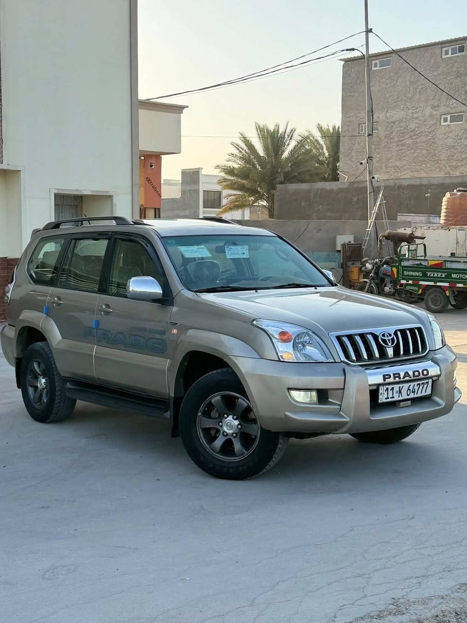 سلام عليكم برادو سته سلندر سبعه راكب سبير تعليك دبل تانكي فول موصفات فتحه سقف ثلاجه تبريد ثلاث قطع منضومه غاز 100 لتر سياره خير من الله كير مكينه حداديه كله كفاله دوشمه داخل بيجي صاج شاشه اندرويد دفع رباع 
ثلاث قطع صبغ فقط اثر جراد شرط سونار
رقم بغداد تحويل ثاني يوم السعر 128 وبيه مجال المكان بابل ***********
