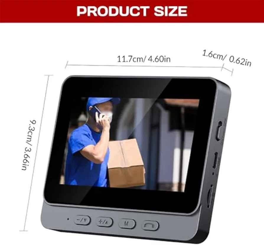 1080P Wireless Video Doorbell No WiFi Needed With Display Screen 2 Way Audio Doorbell Camera Monitor Waterproof No Subscription

پێویستی بە انتر نێت و بەرنامە نیە ڕاستەوخۆ رەبطی شاشەکە ئەبێت

Top highlights
[NO WIFI REQUIRED] Enjoy hassle-free installation and use anywhere, as this wireless doorbell camera operates independently of WiFi, making it perfect for locations without internet access.
[STABLE CONNECTION] Utilizing a reliable 4G module, experience stable and clear video and audio transmission that enhances your home security.
[TWO-WAY AUDIO] Communicate directly with visitors through the built-in two-way audio feature, providing convenience and peace of mind from anywhere in your home.
[ CAPABILITY] Equipped with technology, this camera ensures clear visibility in low light conditions, making it for nighttime monitoring.
[SUBSCRIPTION COMPLIMENTARY OPERATION] Enjoy the benefits of a smart visual doorbell without any subscription fees or app requirements, simplifying your home security solution.
See less
Product specifications
Brand ‎EpheyFIF
Model Number ‎3F7JO09XNG97013IH5PSG2ZA9
Colour ‎Black
Product Dimensions ‎20 x 16 x 6 cm; 429 g
Material ‎ABS
Item Weight ‎429 g
Additional Information
ASIN: B0G493GH87
Customer Reviews: 2.9 out of 5 stars 7Reviews
Best Sellers Rank:
100,365 in DIY & Tools (See Top 100 in DIY & Tools)
218 in Video Doorbells
Date First Available: 27 Nov. 2025
Product image gallery السليمانية, العراق


**إذا كنت صاحب هذا الإعلان وتريد حذفه لأي سبب، رجاءا أرسل رسالة إلى الدعم الفني**