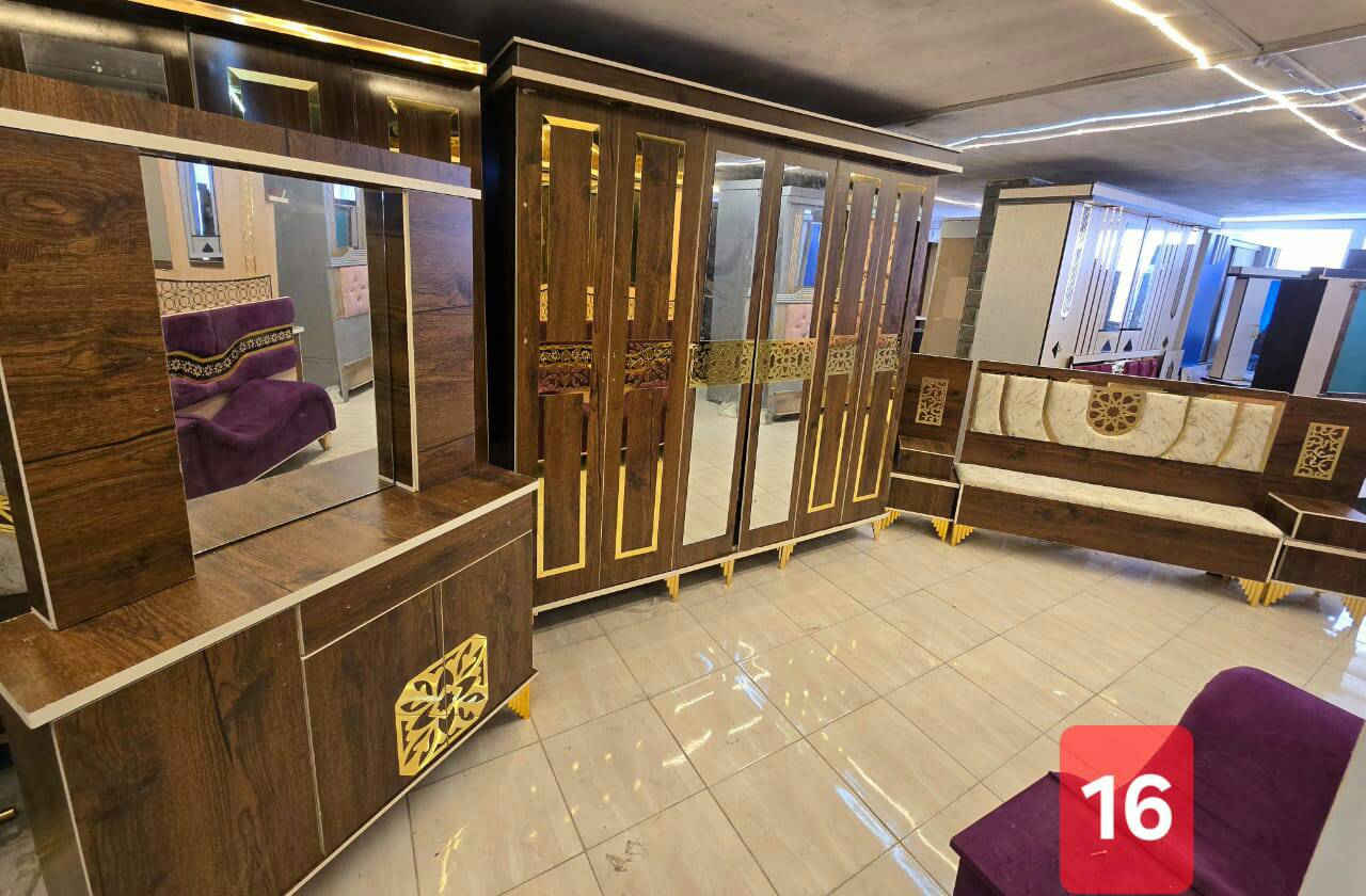 😎#تكسير الاسعاار بلش 😍
👑بس⛔️ ب5مليون و500الف مع فرشة هددددية😍😎
🔥👈 احدث واجمل تصاميم غرف النوم خشب لمايكا 👍🏼
📲للاستعلااام وتس اواتصال0931882167 ☎
الغرفة مؤلفة من..
1️⃣#خزانة 6 ابواب فتح230 _225
2️⃣ #تخت مجوز صندوق،160×200
 3️⃣#بيرو مراي 4دروج+بابين
4️⃣ #كمديناات عدد 2 مع تاج

 5️⃣شازلونة لتخت بأحدث تصميم
6️⃣الغرفة نوم خشب  #ميلامين سماكة 16 بالكامل
🚛يوجد توصيل وتركيب
🌹🌹🌹🌹


**إذا كنت صاحب هذا الإعلان وتريد حذفه لأي سبب، رجاءا أرسل رسالة إلى الدعم الفني**