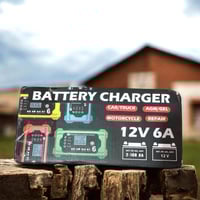 شاحن بطاريات ذكي • ١٢ فولت ٦ أمبير • للسيارات والشاحنات