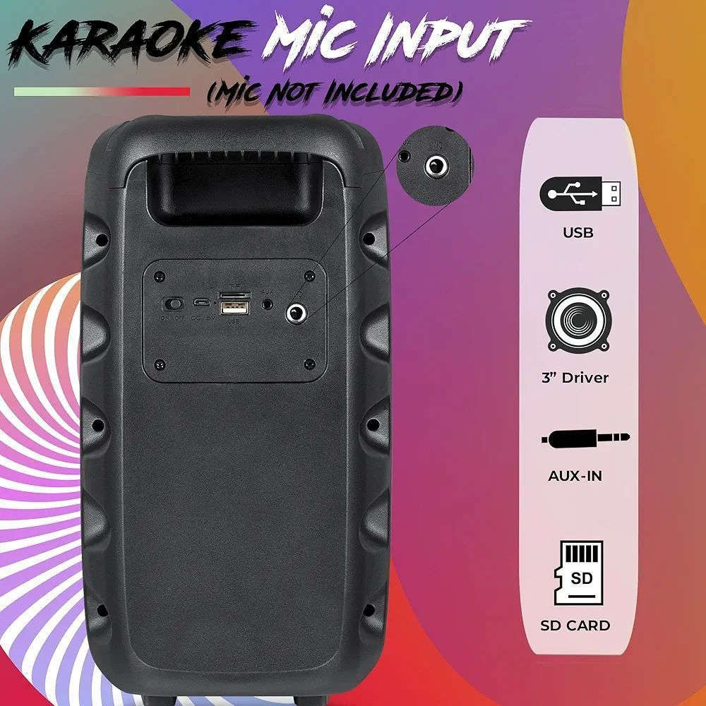 زوك مكبر صوت بلوتوث 20 واط مع مخروط محرك مزدوج 3 انش، حاجز كبير، صوت عالي، فتحة ادخال ميكروفون كاريوكي، يدعم TF/USB/Aux-In، مع 3 اوضاع اضاءة RGB
توصيل ( بغداد اربيل دهوك سليمانية كركوك


**إذا كنت صاحب هذا الإعلان وتريد حذفه لأي سبب، رجاءا أرسل رسالة إلى الدعم الفني**