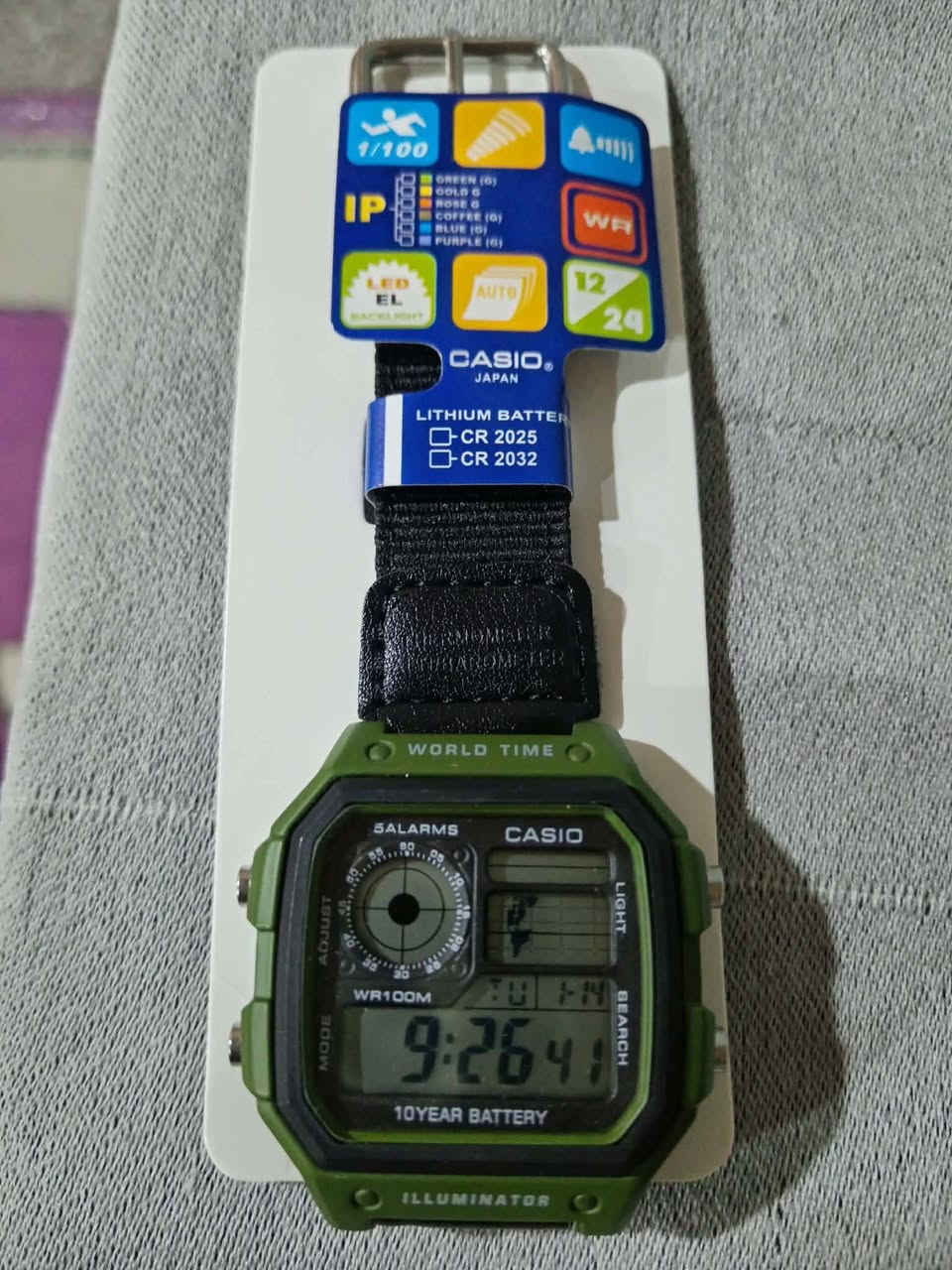 ساعه كاسيو خريطه ياباني جديد، سير جلد وسير عسكري،
سعر الساعه الوحده ب 15،
مكاني بكربلاء، 
توصيل موجود،


**إذا كنت صاحب هذا الإعلان وتريد حذفه لأي سبب، رجاءا أرسل رسالة إلى الدعم الفني**