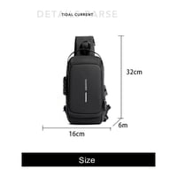 حقيبة كروس • مضادة للسرقة • منفذ USB