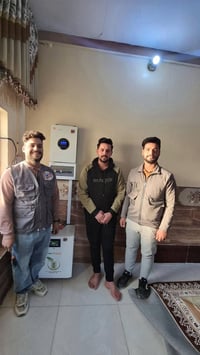 منظومة شمسية • ألواح جنكو ٦٢٠ واط • بطارية ايفا ٨kWh