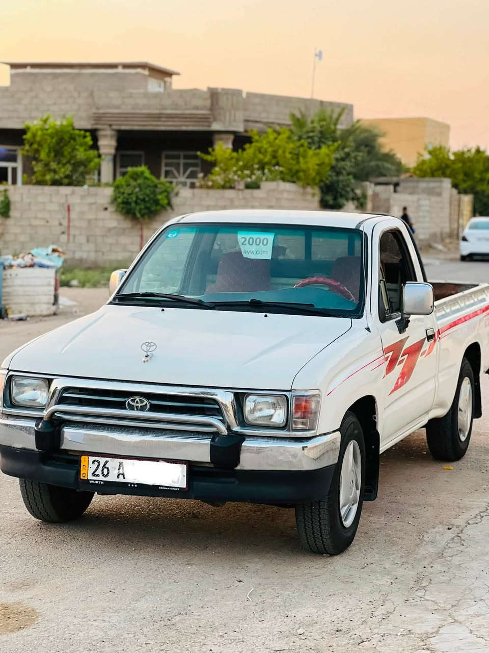 سلام عليكم للبيع هايلوكس  موديل 2000 رقم صلاح الدين دولي تحويل مباشر  سياره جاهزه محرك كير مكفولات 
تبريد ثلج ❄️ 
تخم تاير جديد مكفوله عده باب البدي رش بدون ضرر 
مكاني صلاح الدين الضلوعيه  

‭***********‬ 
علق ب رقم 1 يصلك السعر
