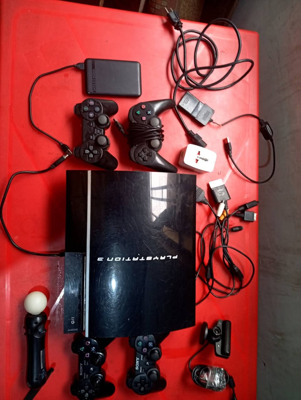 بلي 3
للبيع جهاز مثل متشوف بصور 
نضيف وكامل ملحقات بي هارد بي 43 لعبة 
ومهكر وكامل 
مكاني بغداد / تاجي سبع البور 
رقم:*********** لاستفسار 
السعر المطلوب ب110 .
