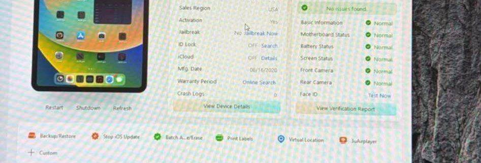 iPad Pro
- ذاكرة 256GB
- صحة البطارية 90%
- يشغل ببجي 120 فريم وباقي الألعاب بدون مشاكل
- نظافة الجهاز 95%
- الجهاز فقط بدون شاحن أو ملحقات
الجهاز استخدام شخصي ونظيف جدا وما بي أي مشاكل مجرد ثلمه بسيطه جدا جدا بالشاصي 
 حجم الشاشه 11 انج السعر ٦٥٠ الف يجي بس لجهاز بدون ملحقات لا يوجد توصيل للتواصل ***********