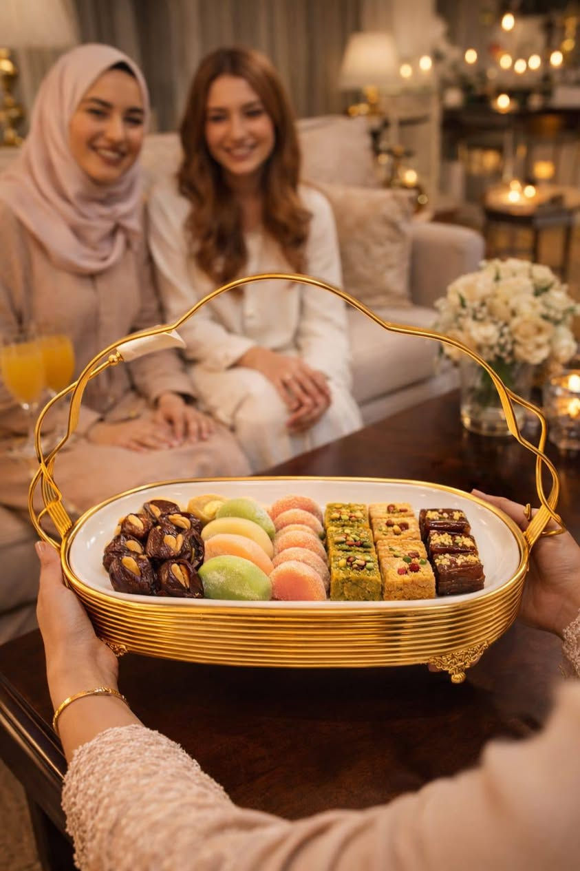 مقدمة حلويات
موديل يخبل ونازك

تذهيب و لمعان ثابت

سعر القطعه ب 15.000

للحجز مراسلة الصفحة او مراسلتنا على الرقم
***********
