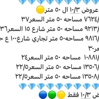 عروض ٣/١٠مساحه  ٥٠متررررررر ٠٧٧٢١٦٨١٠٢٠