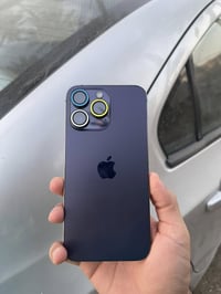 ايفون 14 برو ماكس مكفول ✅  ولا شخطة ولا زلغة، بعده يلمع ✨  مداخل تصليح...