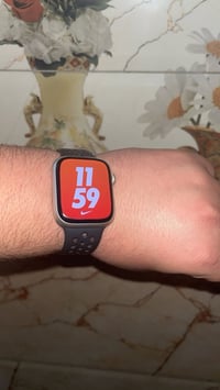 ساعه ابل جيل 8حجم45لون سلفر بطاريه 95 مع جميع ملحقاته بغداد مدينه الصد...